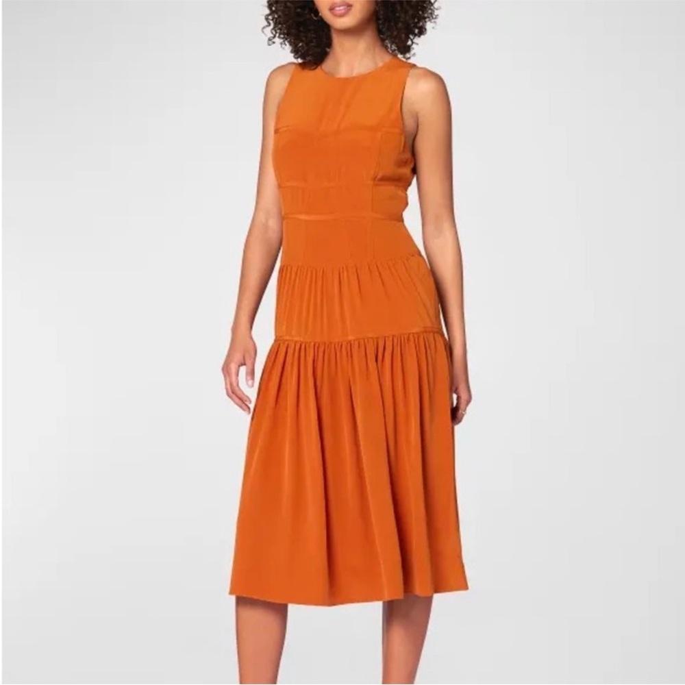 Joie Cressida Sleeveless Tiered Midi Dress Size 4